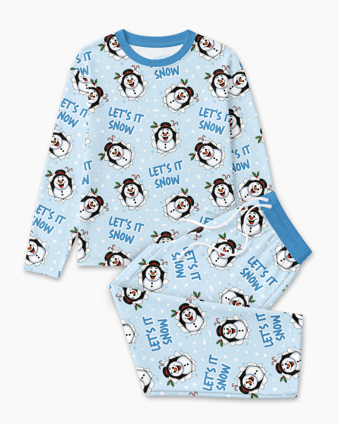 Funny Snowman Bamboo Men's Pajama Set