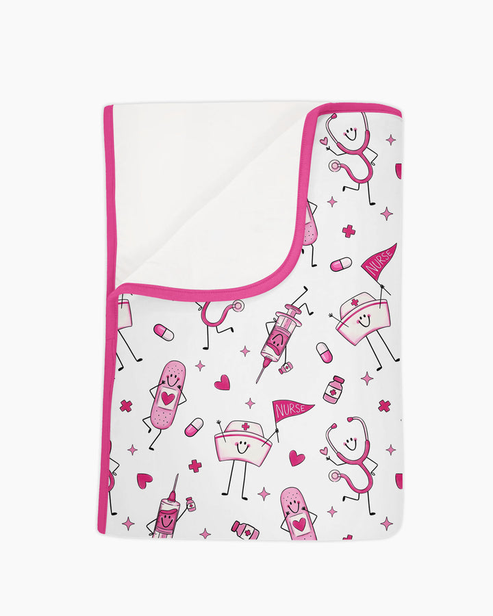 Cute Nurse Crew Bamboo Blanket