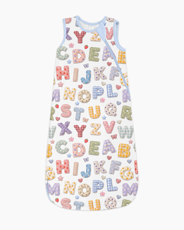 Fabric Alphabet Letters Bamboo Sleep Bag