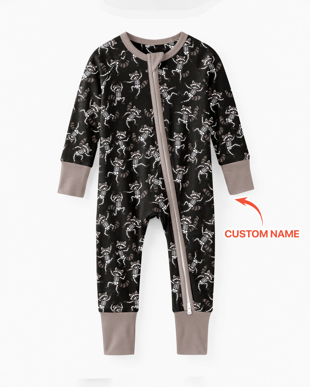 Funny Halloween Racoon Bamboo Convertible Zippy