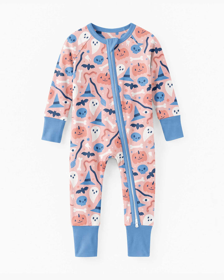Pastel Pumpkins Skulls And Witch Craft Bamboo Convertible Zippy
