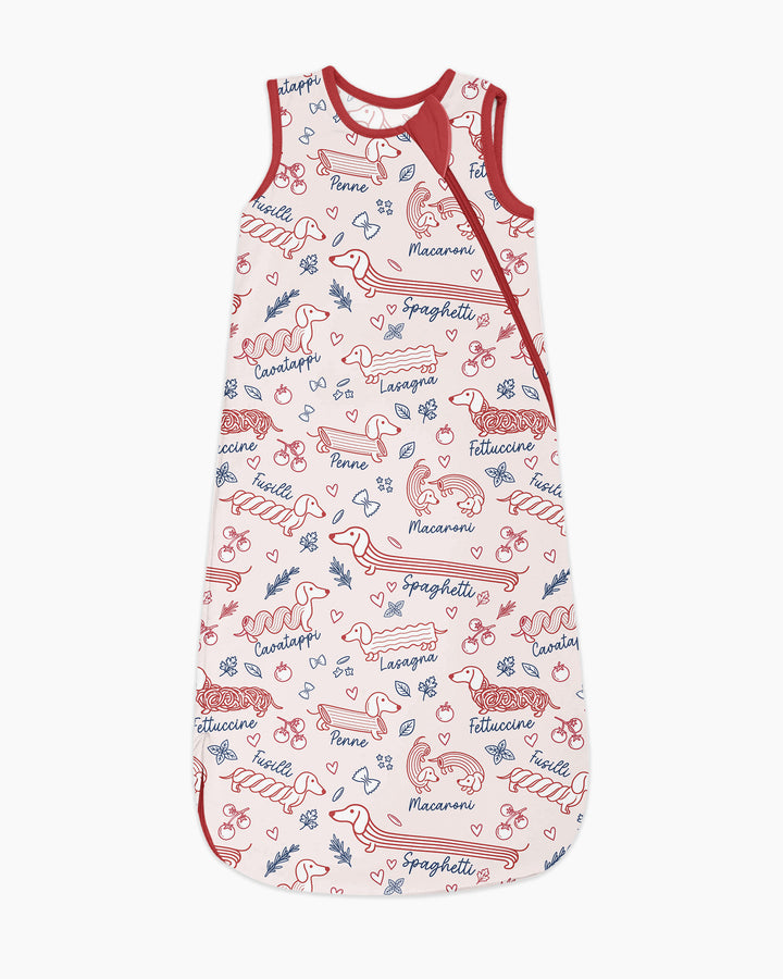 Funny Dachshund Pasta Pups Bamboo Sleep Bag