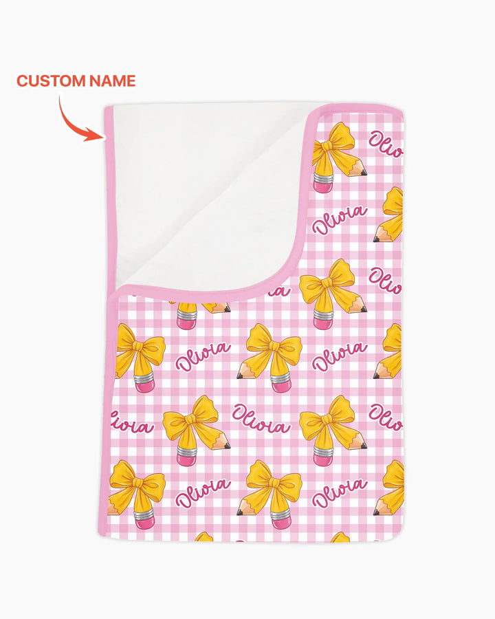Coquette Back To School Bamboo Blanket