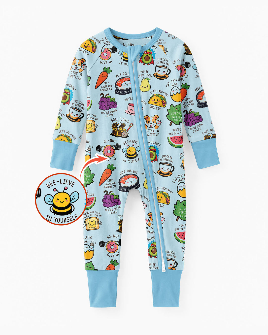 Cute Motivational Puns Bamboo Convertible Zippy
