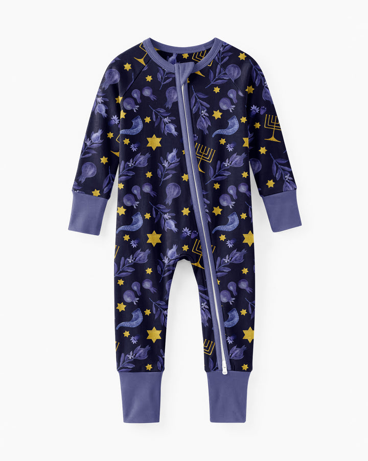Rosh Hashanah Night Family Matching Bamboo Convertible Zippy