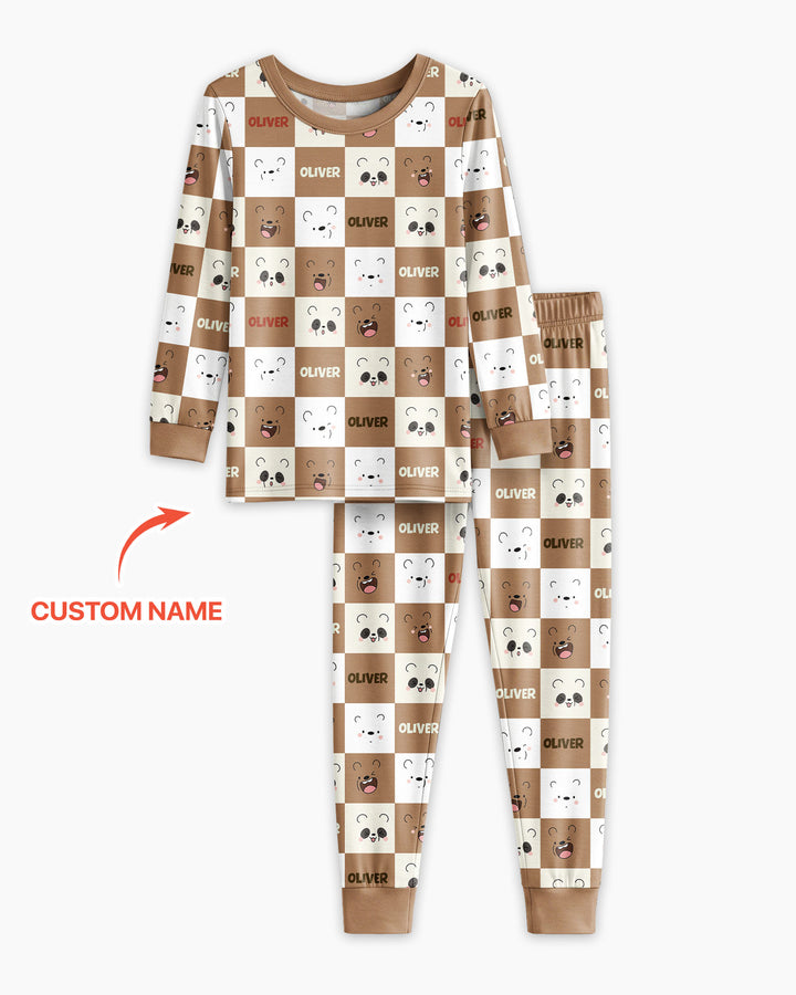 I Am Baby Bears Bamboo Two Piece Long Sleeve Pajama Set