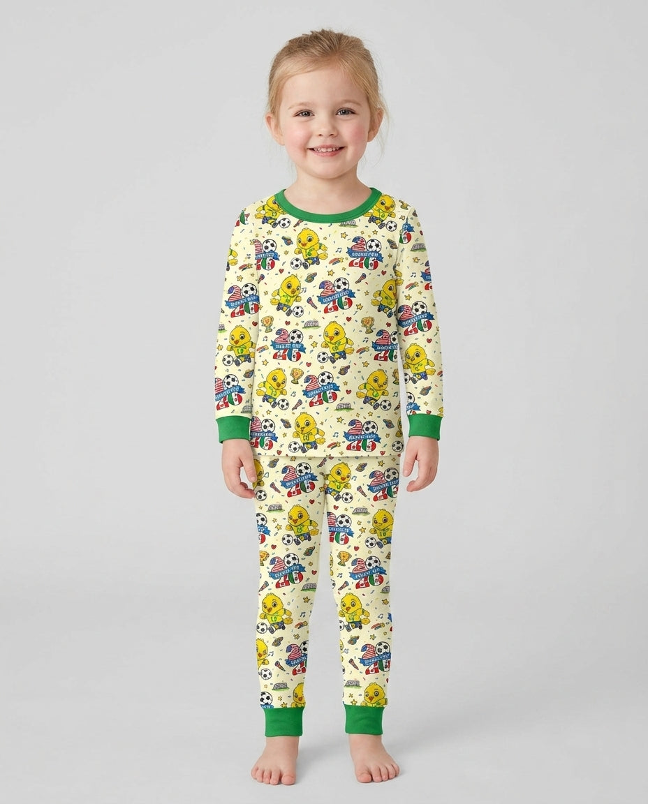 We Are The Champions Soccer Cup 2026 Bamboo Two Piece Long Sleeve Pajama Set