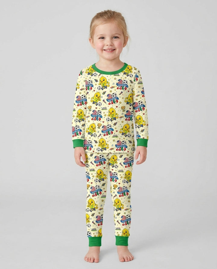 We Are The Champions Soccer Cup 2026 Bamboo Two Piece Long Sleeve Pajama Set
