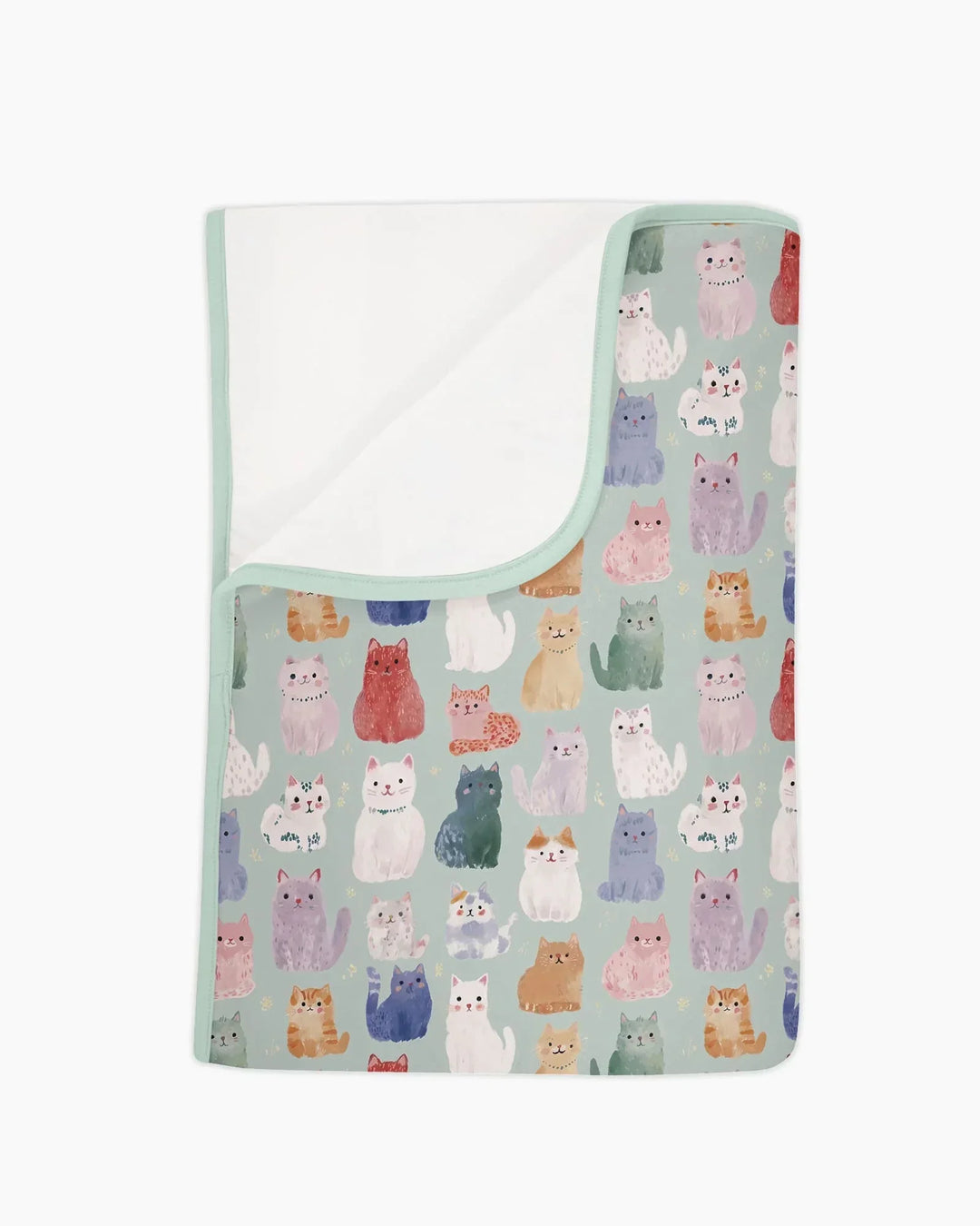 Enchanted Happy Kitty Family Matching Bamboo Blanket
