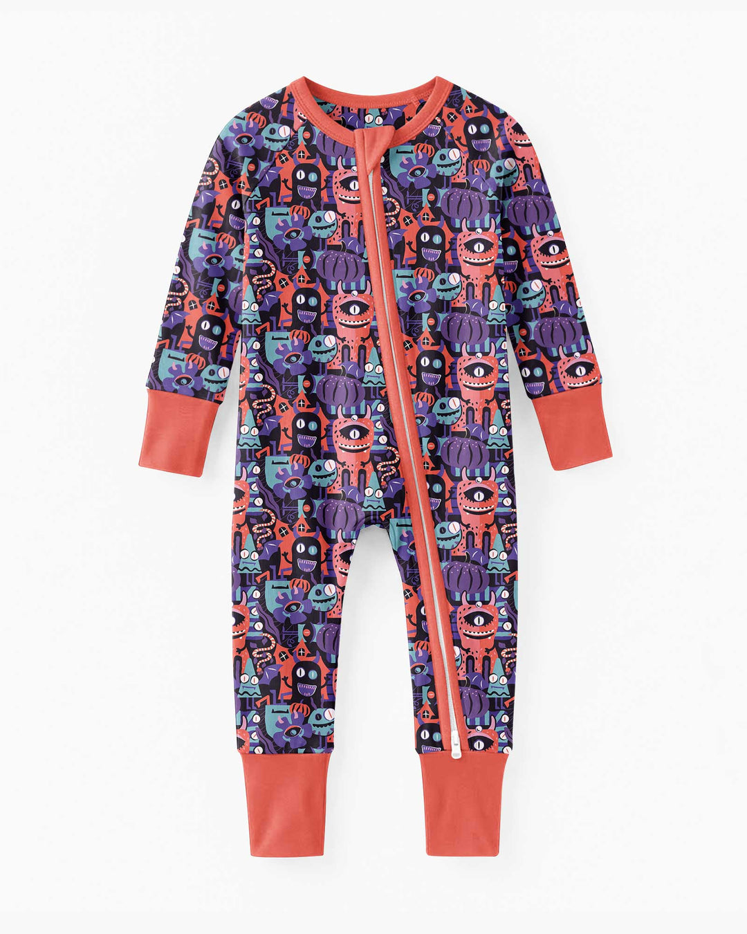 Halloween Multi Eyed Monsters Bamboo Convertible Zippy