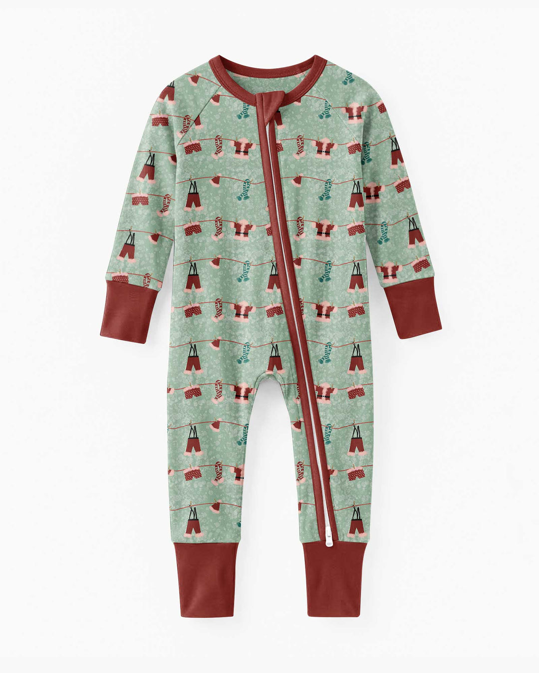 Santa In The Snow Bamboo Convertible Zippy