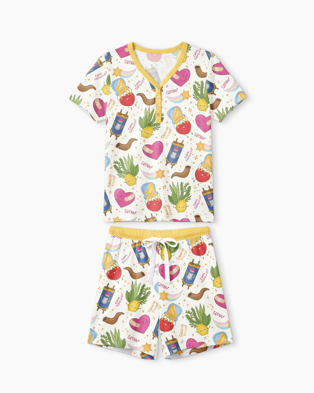 Jewish High Holidays Bamboo Women Short Sleeve Short Pajama Set