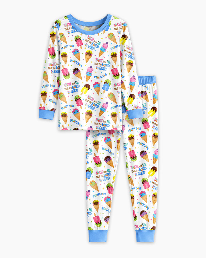 Template Bamboo Two Piece Long Sleeve Pyjamas Set
