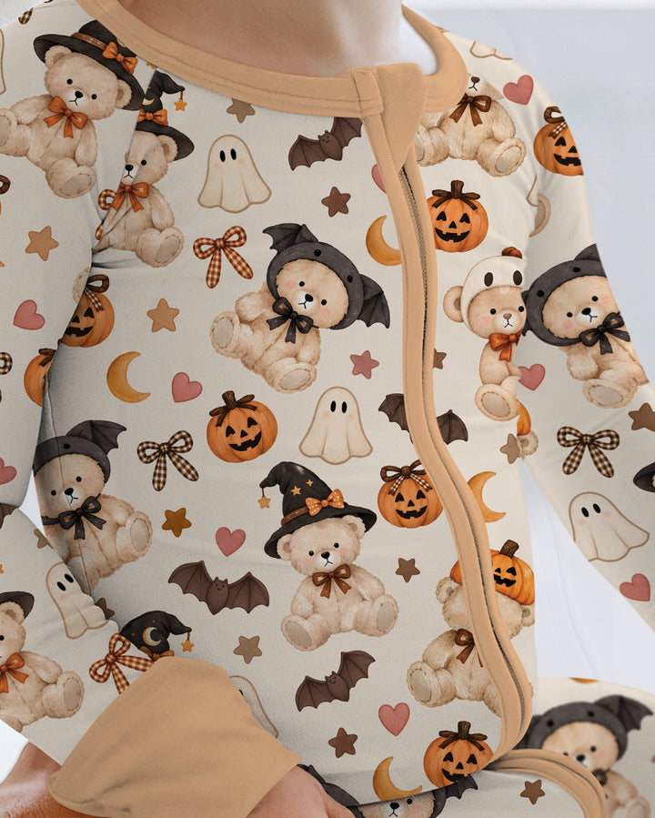 Cozy Coquette Teddy Bear Halloween Bamboo Convertible Zippy