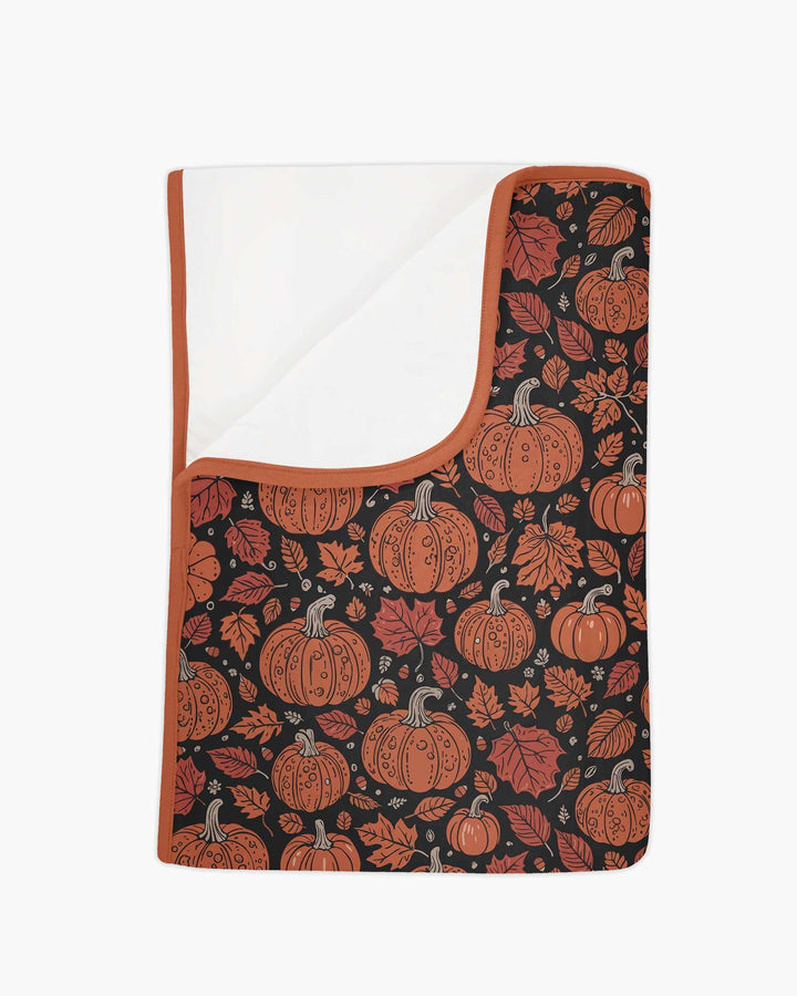 Retro Halloween Pumpkins  Garden Bamboo Blanket
