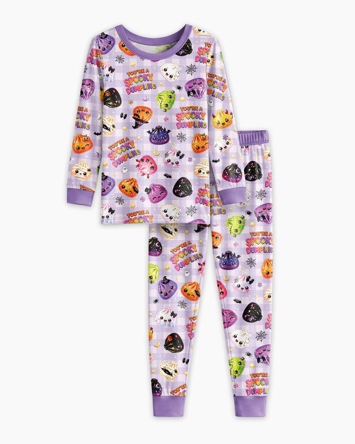 You're A Spooky Dumpling Bamboo Two Piece Long Sleeve Pajama Set