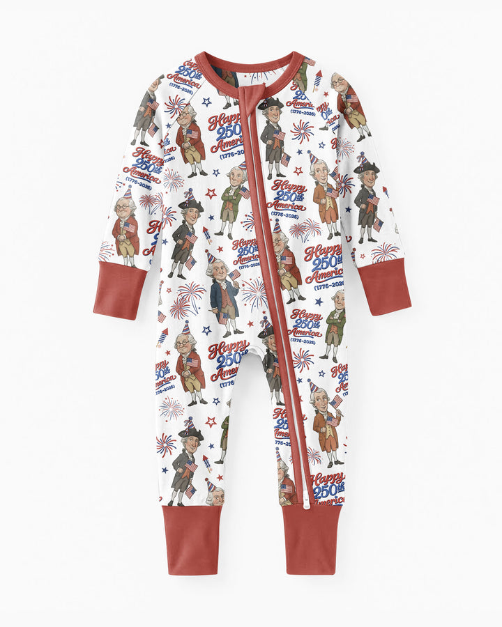 Party Like It's 1776 Family Matching Bamboo Convertible Zippy