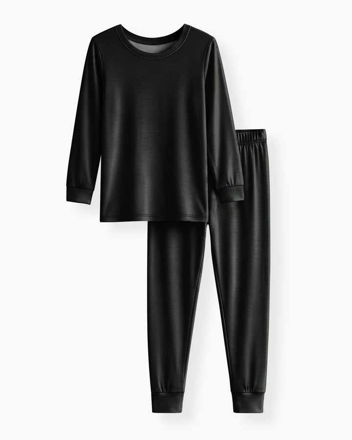 Black Bamboo Two Piece Pyjamas Set