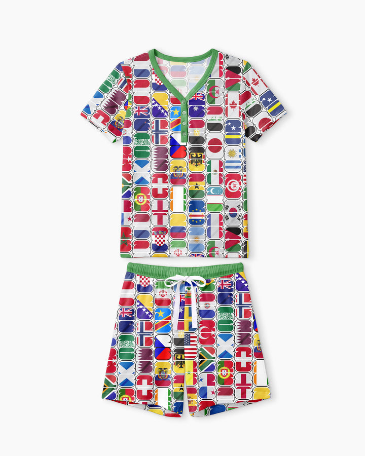 We Are 26 Family Matching Bamboo Women Short Sleeve Short Pajama Set