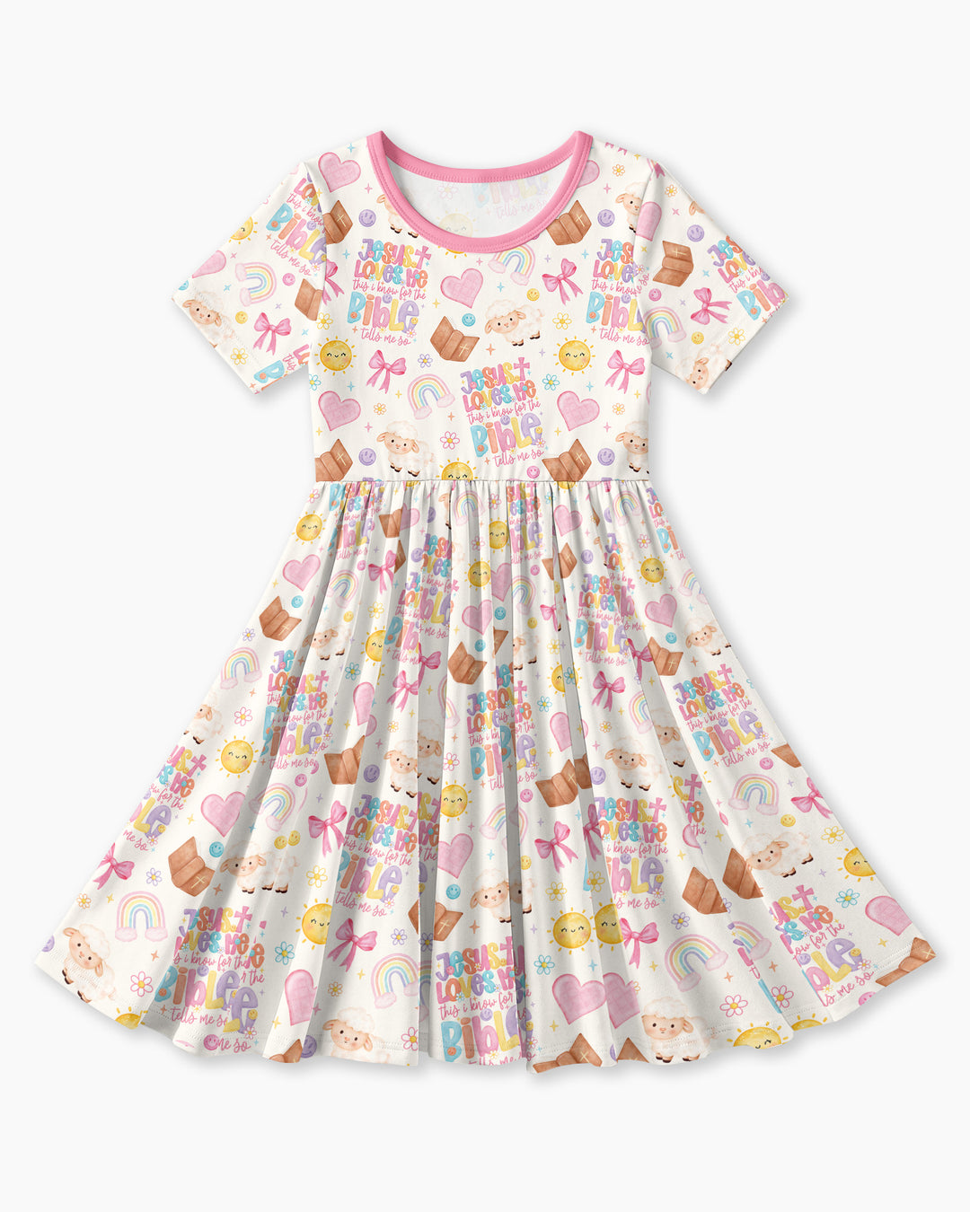 Jesus Loves Me This I Know Bamboo Twirl Dress