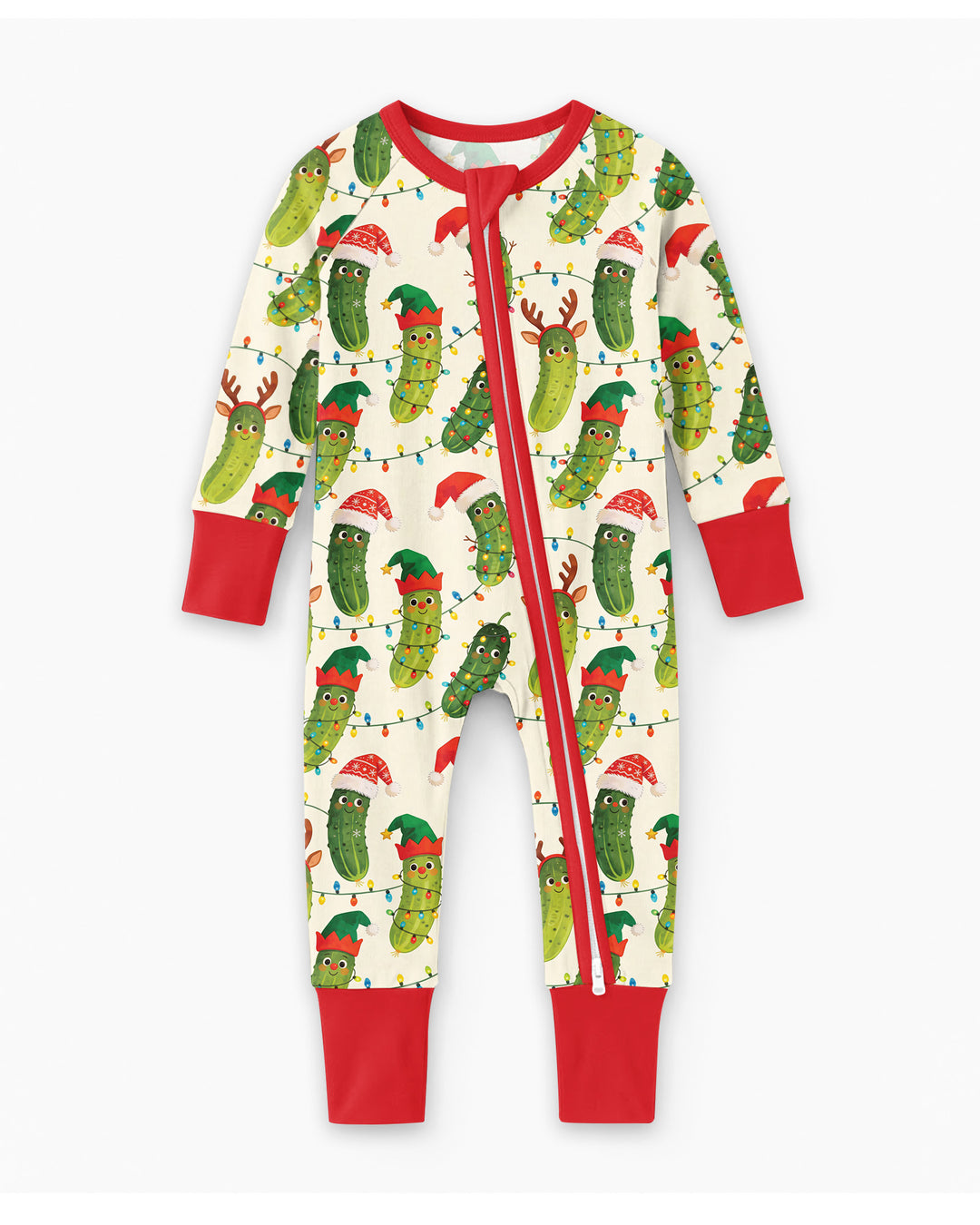 Cheerful Christmas Pickle Bamboo Convertible Zippy