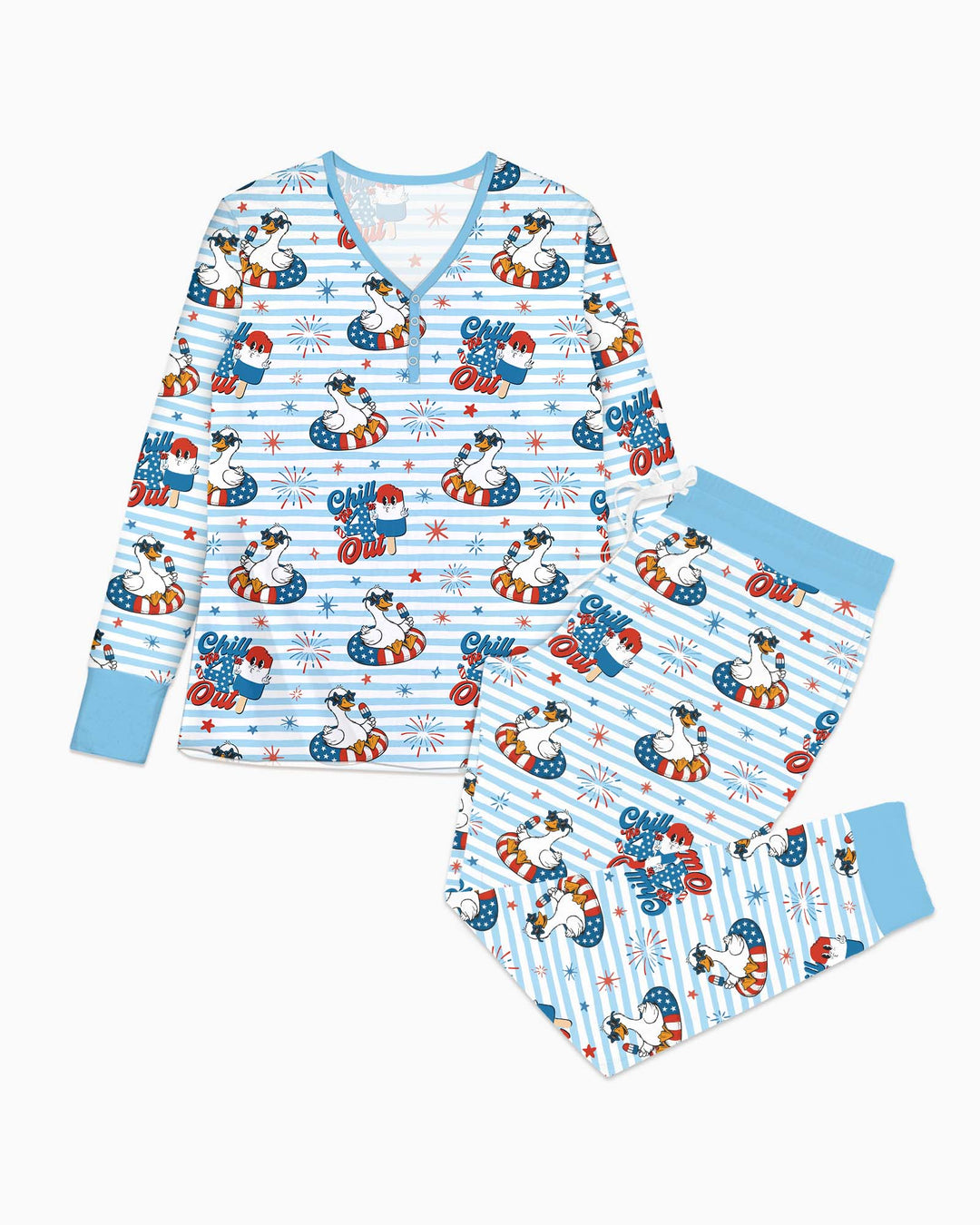 Chill the Fourth Out Bamboo Women Pajama Set