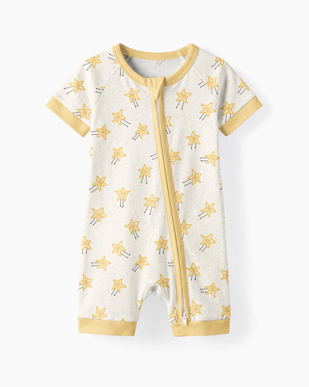 Happy Little Stars Family Matching Bamboo Shorty Zippy