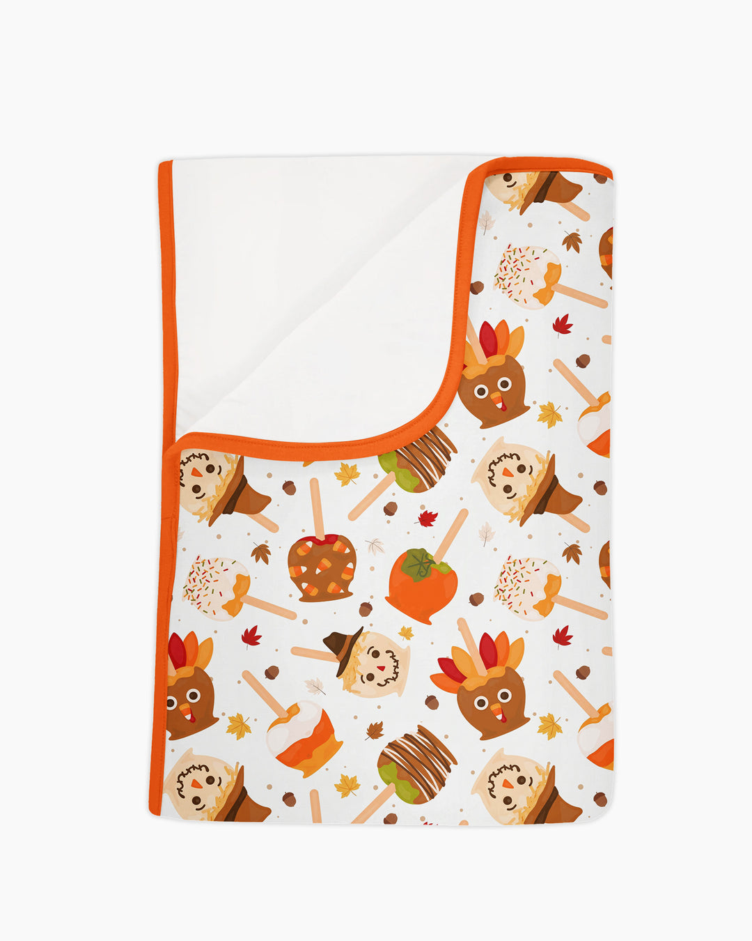 Fall Caramel Apple Family Matching Bamboo Blanket