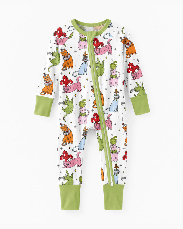 Whimsical Cats Bamboo Convertible Zippy