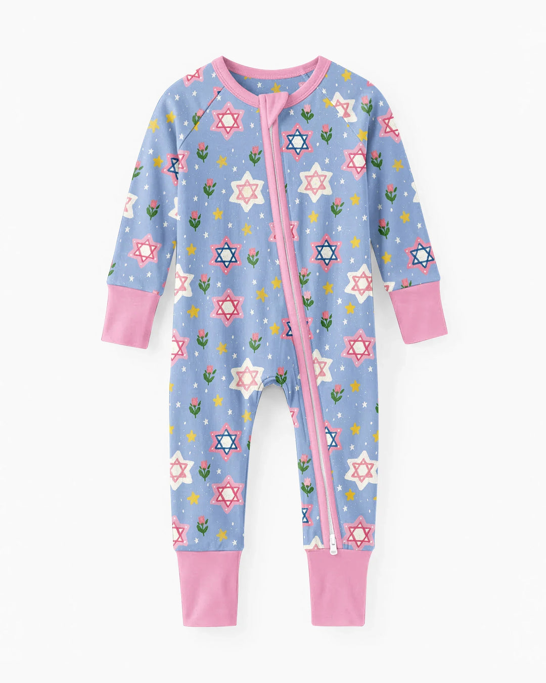 Starry Bloom Blessings Family Matching Bamboo Convertible Zippy
