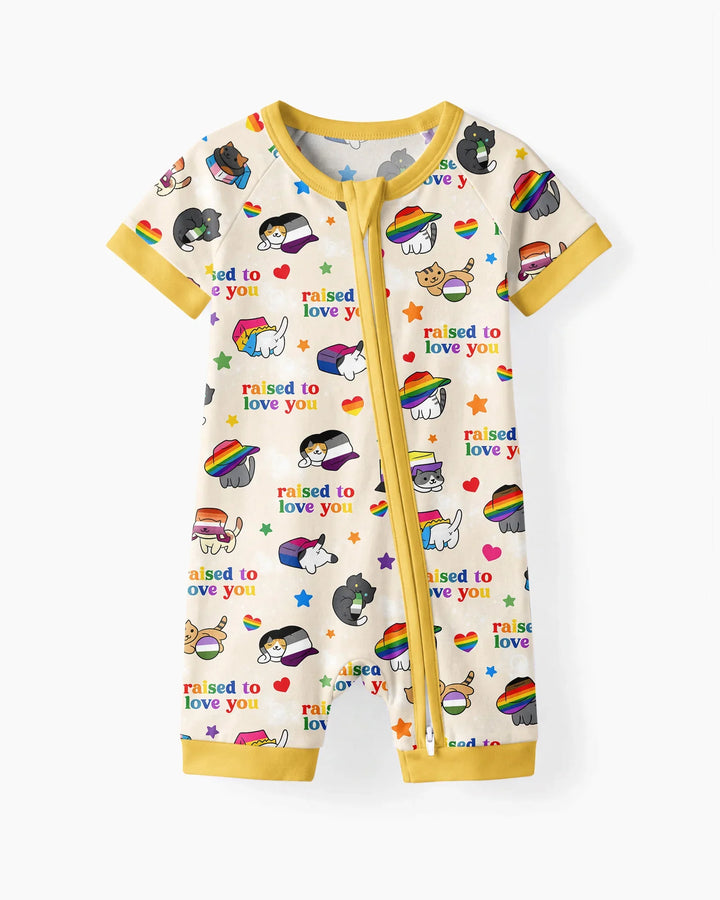 Rainbow Paws Family Matching Bamboo Shorty Zippy