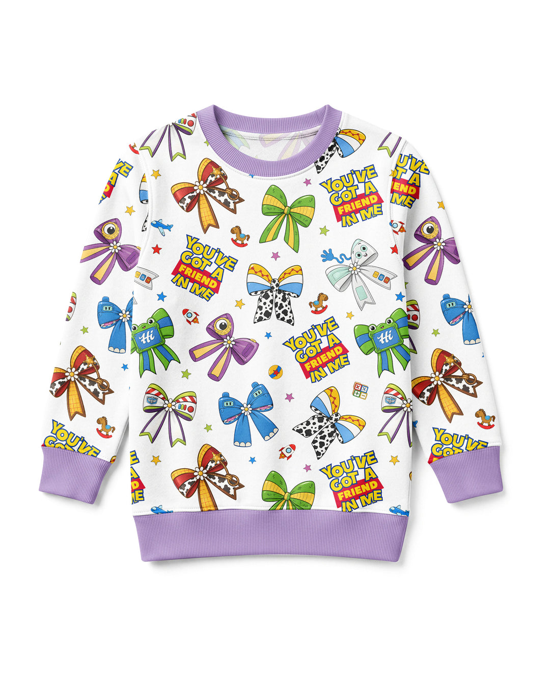 Magical Mirror Bow Bamboo Crewneck Sweatshirt
