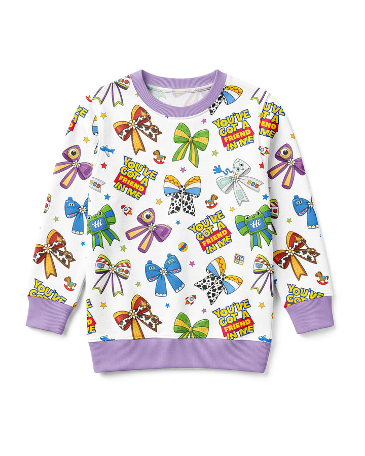 Magical Mirror Bow Bamboo Crewneck Sweatshirt