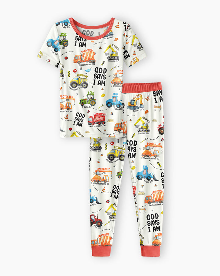 God Says I Am Bamboo Two Piece Short Sleeve Pyjamas Set