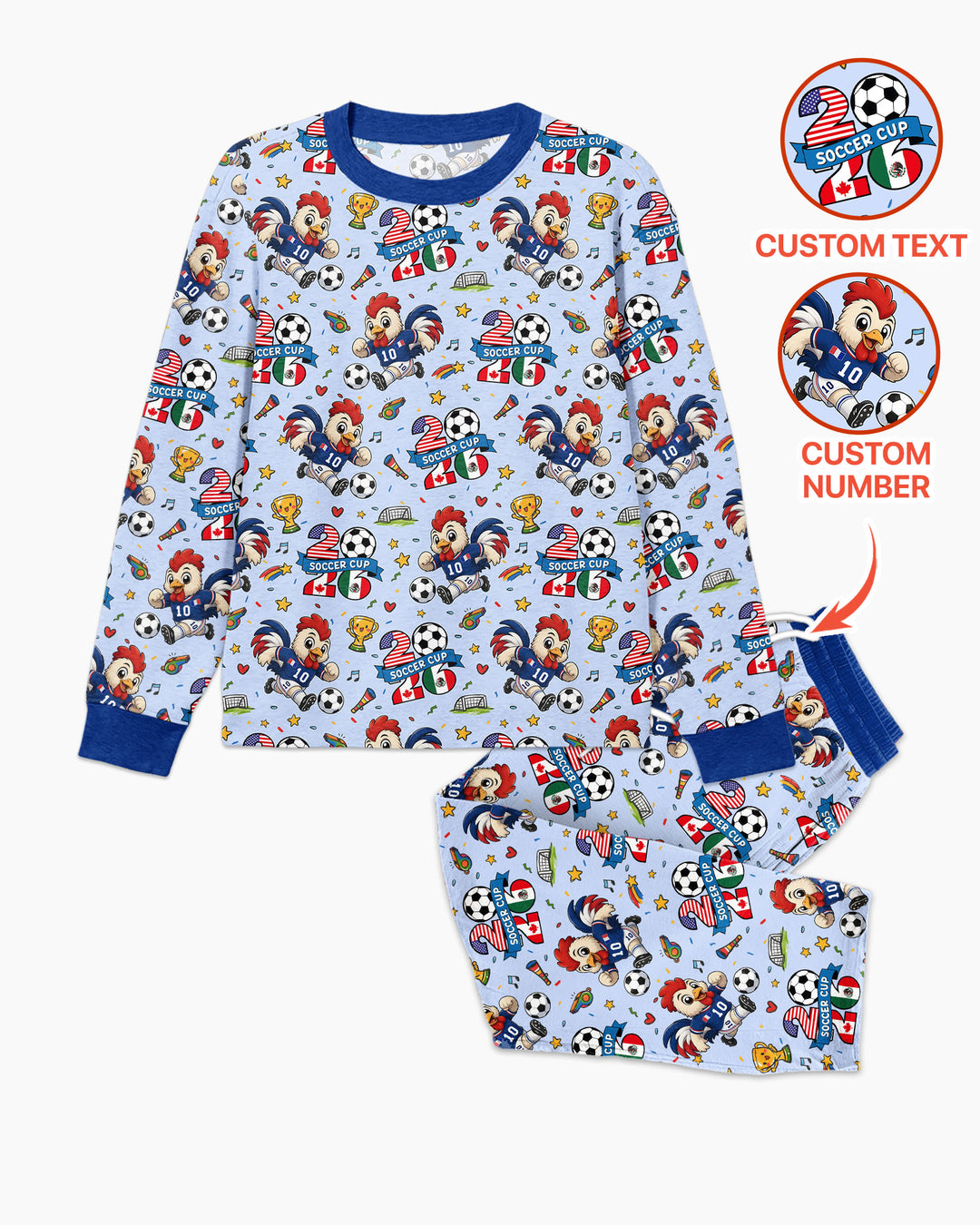 We Are The Champions Soccer Cup 2026 Bamboo Men's Pajama Set