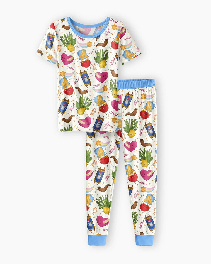 Jewish High Holidays Bamboo Two Piece Short Sleeve Pajama Set