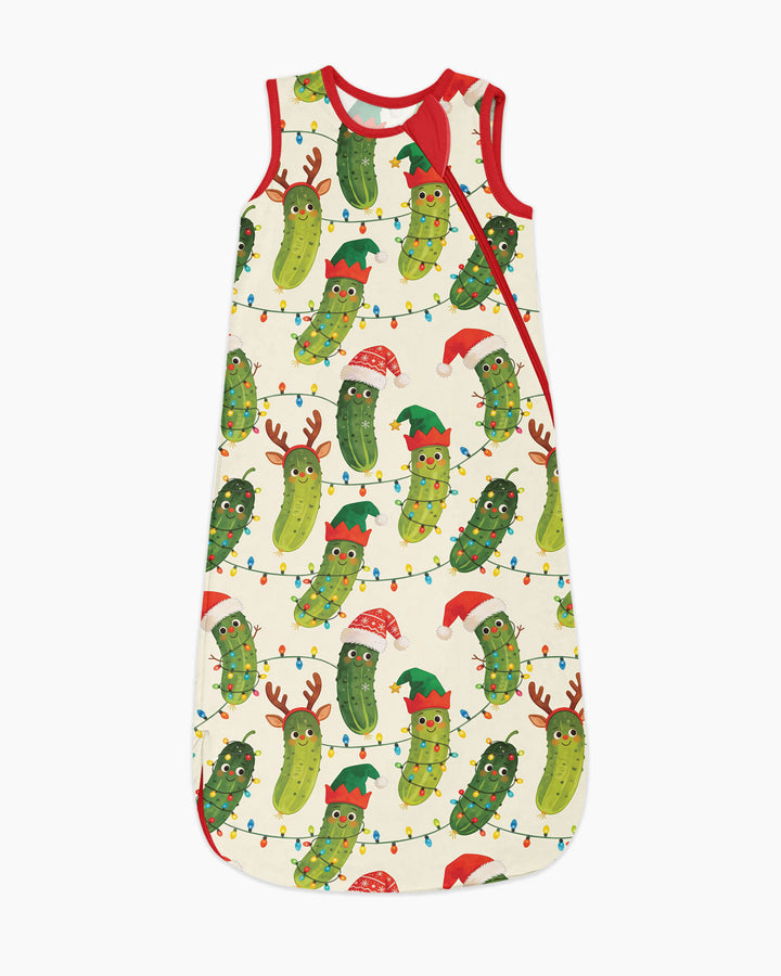 Cheerful Christmas Pickle Bamboo Sleep Bag
