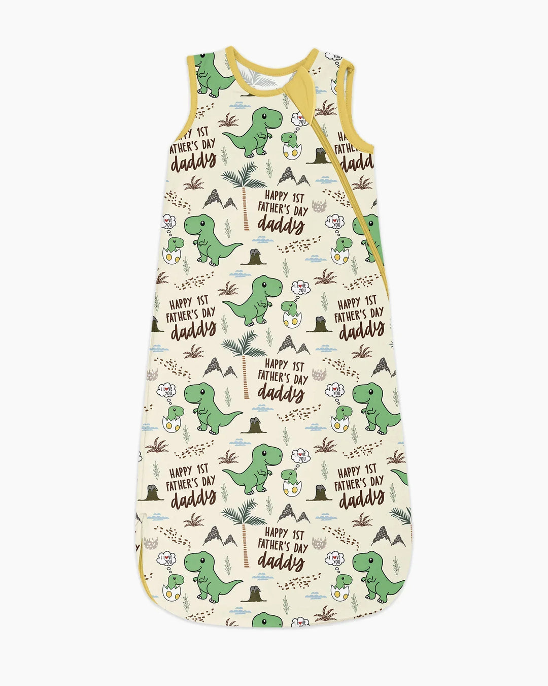 First Father's Day Daddysaurus Bamboo Sleep Bag