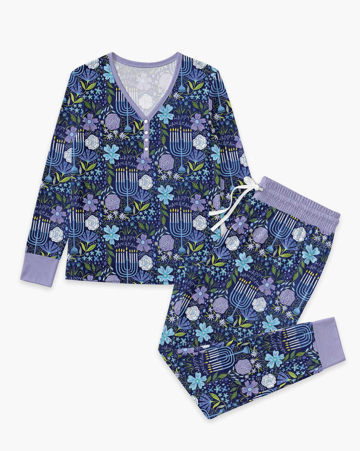 Hanukkah Me and Mom Matching Bamboo Women Pajama Set
