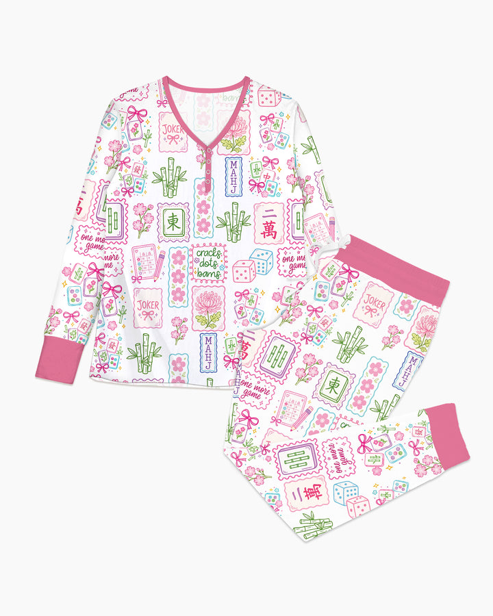 Cracks, Dots & Bams Mommy & Me Matching Bamboo Women Pajama Set