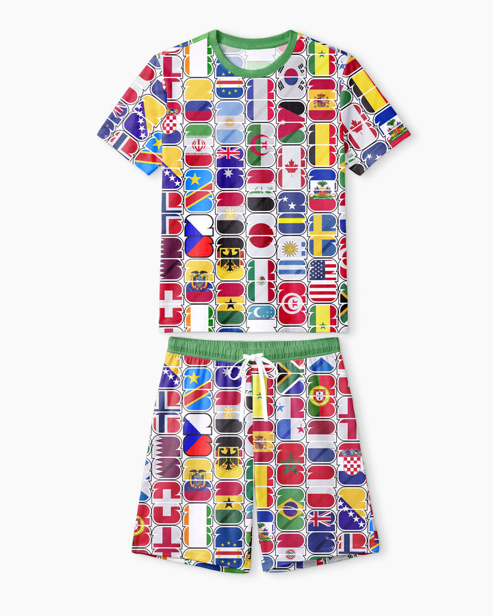 We Are 26 Family Matching Bamboo Men Short Sleeve Short Pajama Set