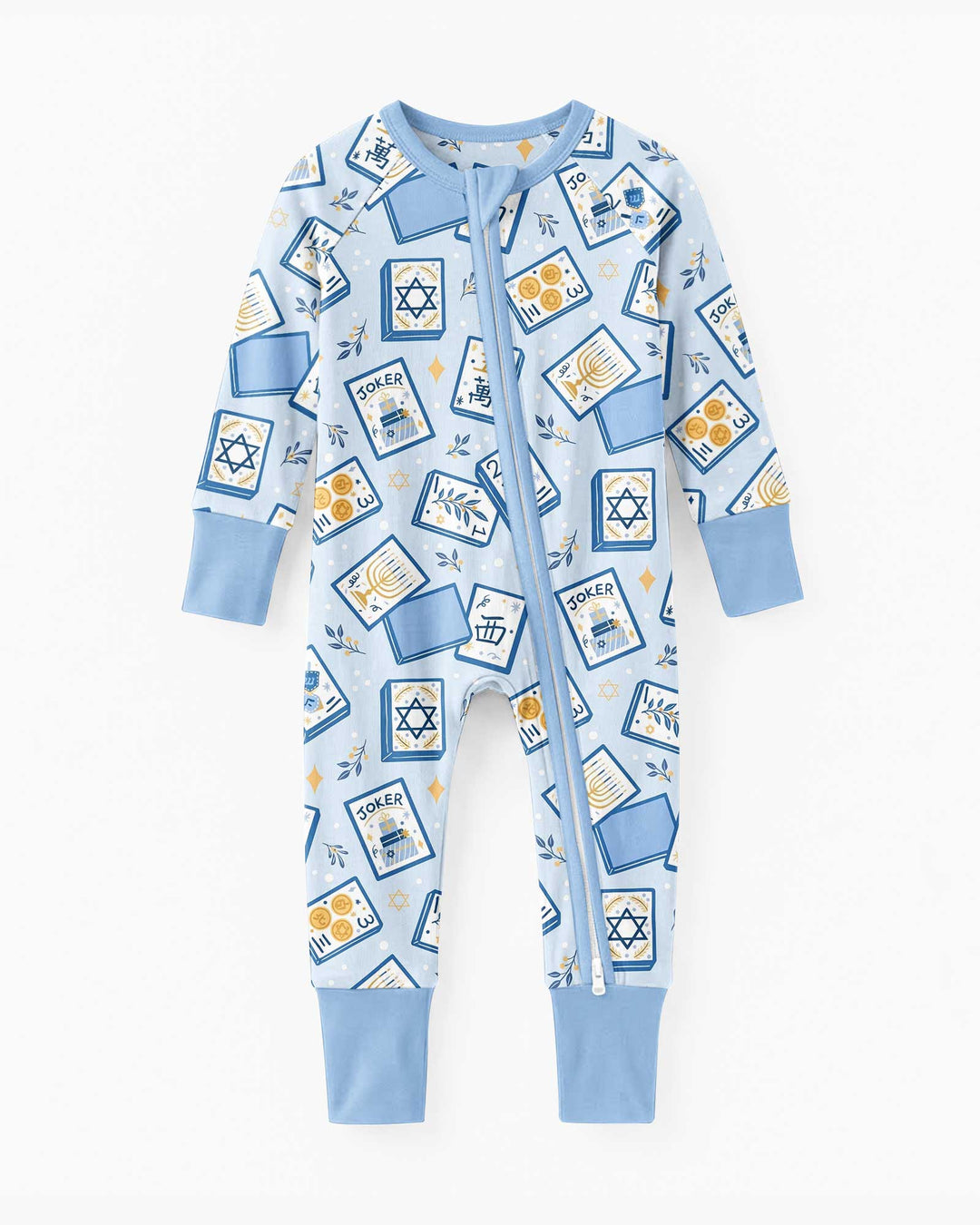 Mahjong Tov Hanukkah Family Matching Bamboo Convertible Zippy