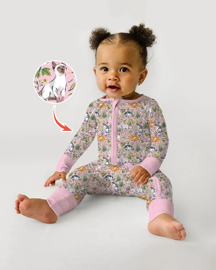 Kitten Garden Family Matching Bamboo Convertible Zippy