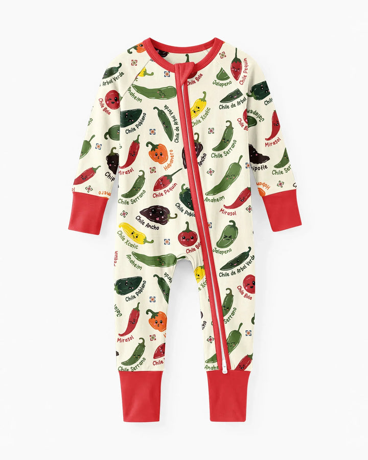 Kawaii  Mexican Chiles Bamboo Convertible Zippy