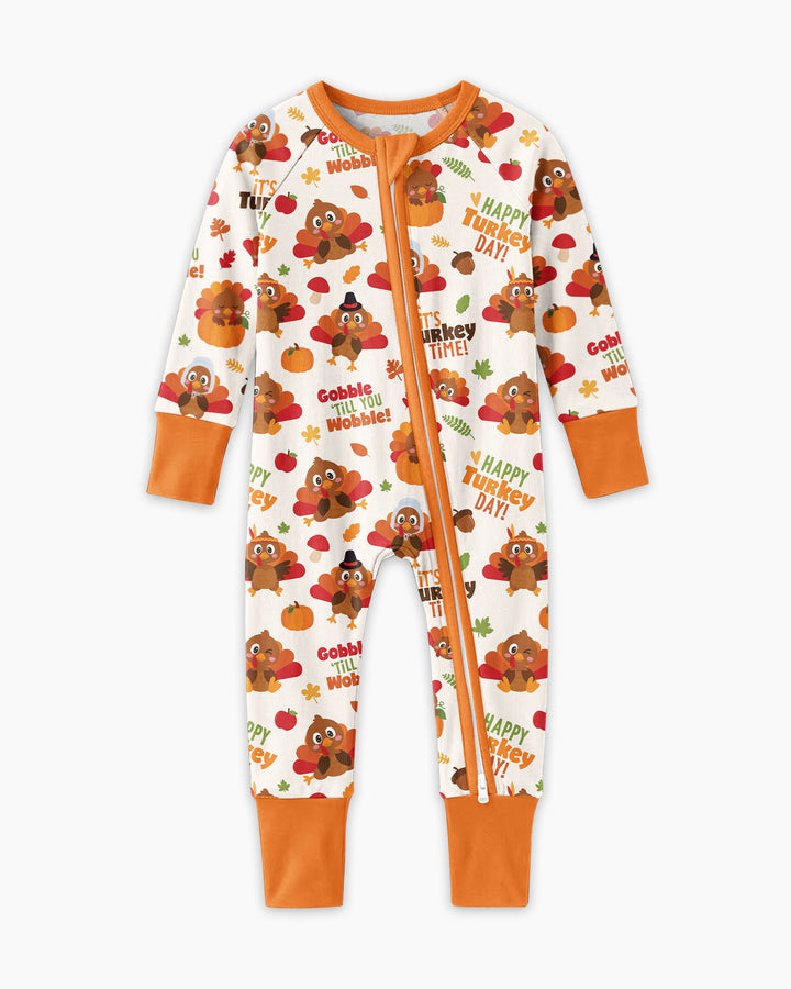 Happy Turkey Day Bamboo Convertible Zippy
