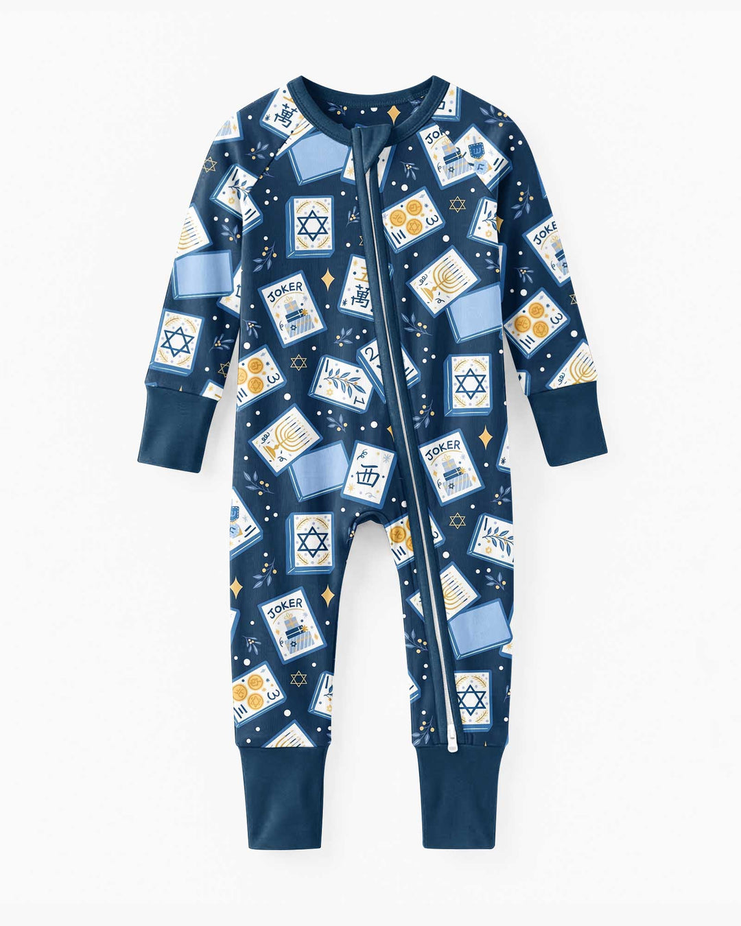 Mahjong Tov Hanukkah Family Matching Bamboo Convertible Zippy