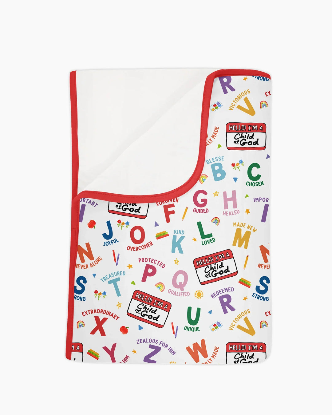 I'm A Child Of God ABCs Bamboo Blanket