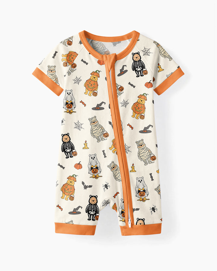 Retro Trick Or Treat Bamboo Shorty Zippy