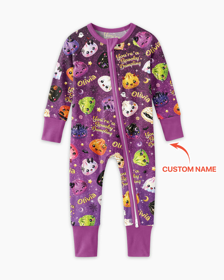 Custom Name You're A Spooky Dumpling Bamboo Convertible Zippy