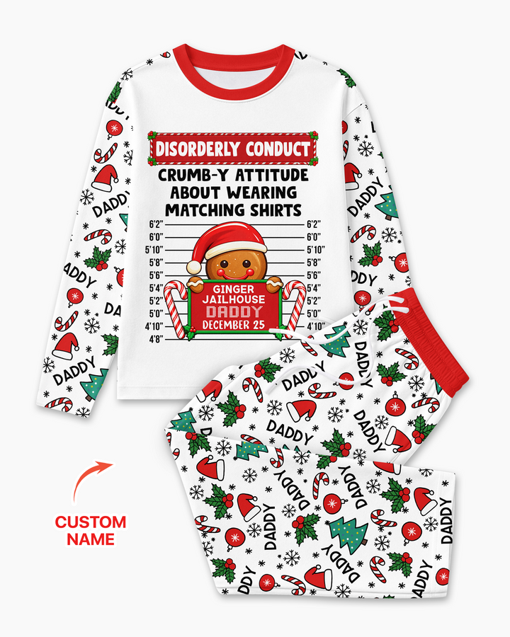 Funny Christmas Family Matching Bamboo Men's Pajama Set
